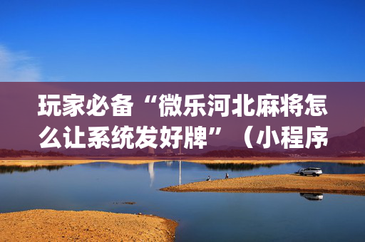 玩家必备“微乐河北麻将怎么让系统发好牌”（小程序控牌器)