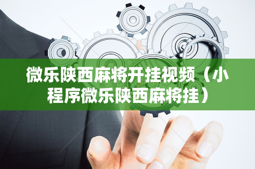 微乐陕西麻将开挂视频（小程序微乐陕西麻将挂）