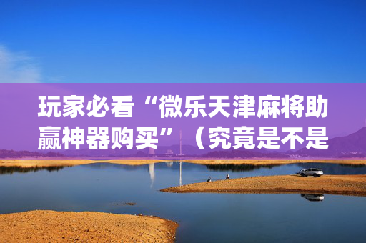 玩家必看“微乐天津麻将助赢神器购买”（究竟是不是有挂)