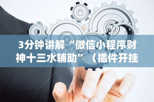 3分钟讲解“微信小程序财神十三水辅助”（插件开挂免费AI)