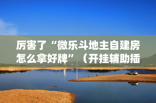 厉害了“微乐斗地主自建房怎么拿好牌”（开挂辅助插件)