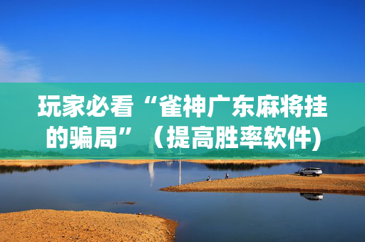 玩家必看“雀神广东麻将挂的骗局”（提高胜率软件)