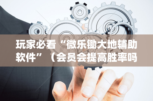 玩家必看“微乐锄大地辅助软件”（会员会提高胜率吗)
