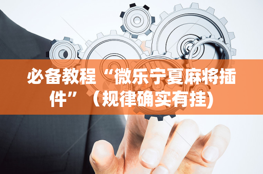 必备教程“微乐宁夏麻将插件”（规律确实有挂)