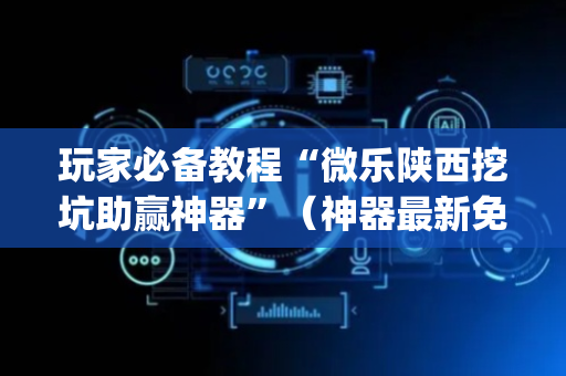 玩家必备教程“微乐陕西挖坑助赢神器”（神器最新免费)