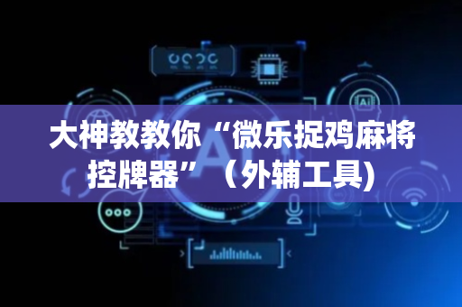大神教教你“微乐捉鸡麻将控牌器”（外辅工具)