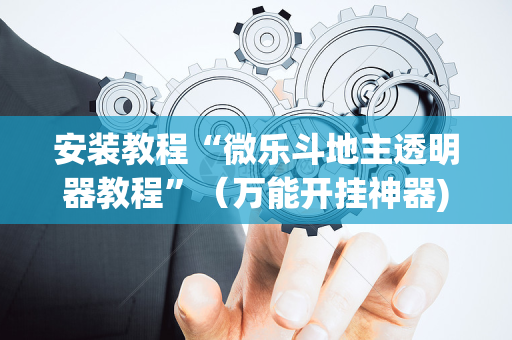 安装教程“微乐斗地主透明器教程”（万能开挂神器)