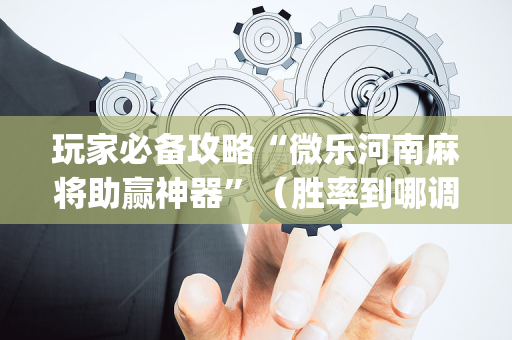 玩家必备攻略“微乐河南麻将助赢神器”（胜率到哪调)