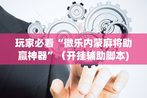 玩家必看“微乐内蒙麻将助赢神器”（开挂辅助脚本)