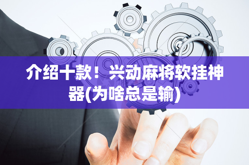 介绍十款！兴动麻将软挂神器(为啥总是输)