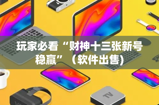 玩家必看“财神十三张新号稳赢”（软件出售)