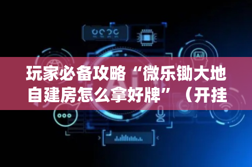 玩家必备攻略“微乐锄大地自建房怎么拿好牌”（开挂辅助器插件)