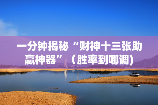 一分钟揭秘“财神十三张助赢神器”（胜率到哪调)