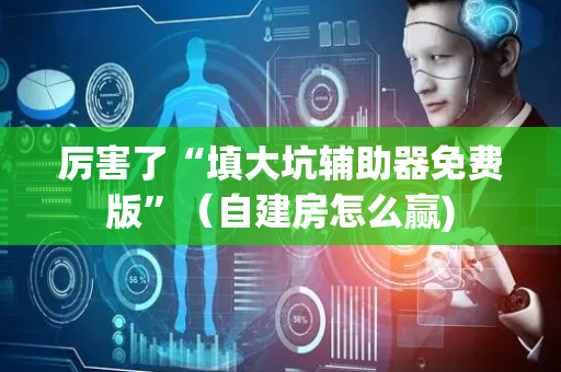 厉害了“填大坑辅助器免费版”（自建房怎么赢)