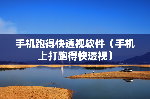 手机跑得快透视软件（手机上打跑得快透视）
