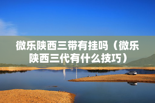 微乐陕西三带有挂吗（微乐陕西三代有什么技巧）