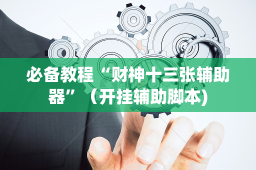 必备教程“财神十三张辅助器”（开挂辅助脚本)