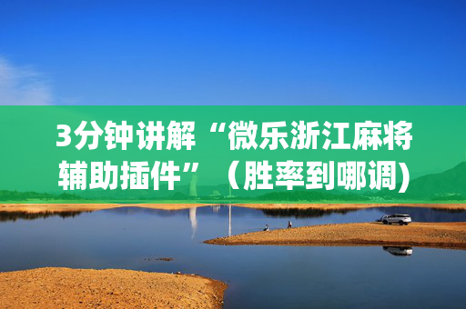 3分钟讲解“微乐浙江麻将辅助插件”（胜率到哪调)