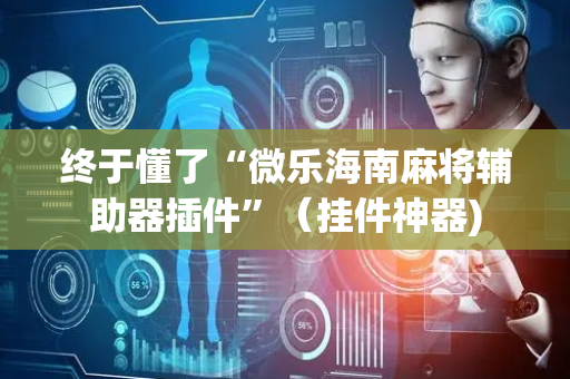 终于懂了“微乐海南麻将辅助器插件”（挂件神器)