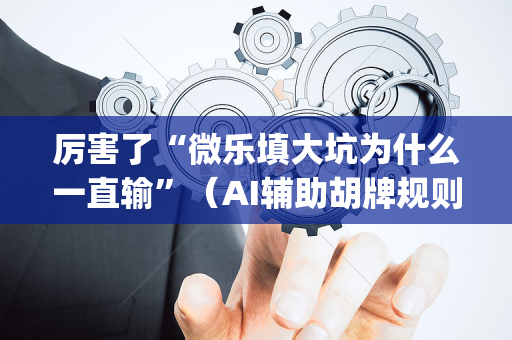 厉害了“微乐填大坑为什么一直输”（AI辅助胡牌规则)