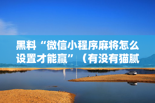 黑料“微信小程序麻将怎么设置才能赢”（有没有猫腻)