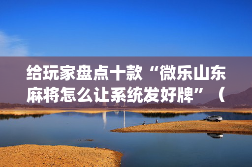 给玩家盘点十款“微乐山东麻将怎么让系统发好牌”（确实有插件吗)