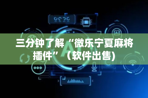 三分钟了解“微乐宁夏麻将插件”（软件出售)