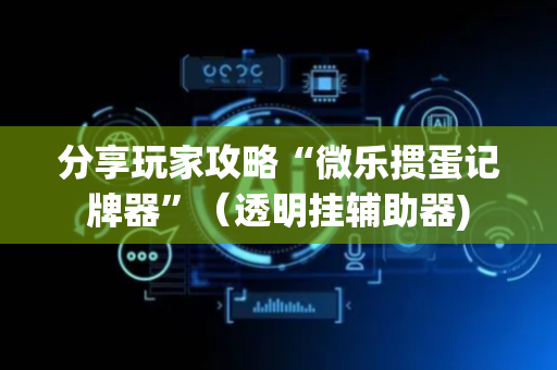 分享玩家攻略“微乐掼蛋记牌器”（透明挂辅助器)