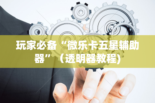 玩家必备“微乐卡五星辅助器”（透明器教程)