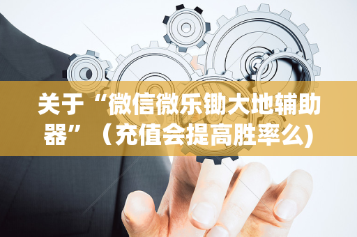 关于“微信微乐锄大地辅助器”（充值会提高胜率么)