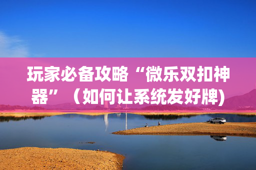 玩家必备攻略“微乐双扣神器”（如何让系统发好牌)