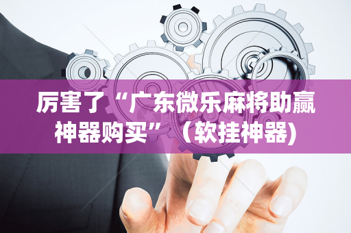 厉害了“广东微乐麻将助赢神器购买”（软挂神器)