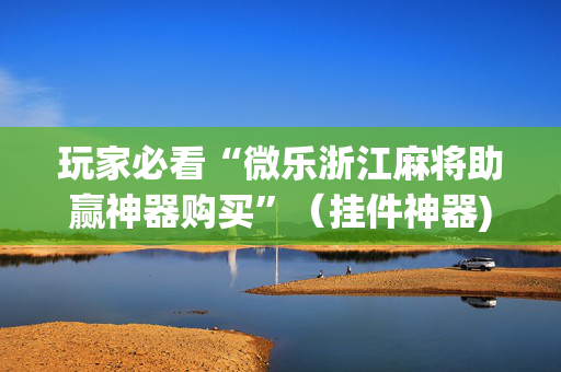 玩家必看“微乐浙江麻将助赢神器购买”（挂件神器)