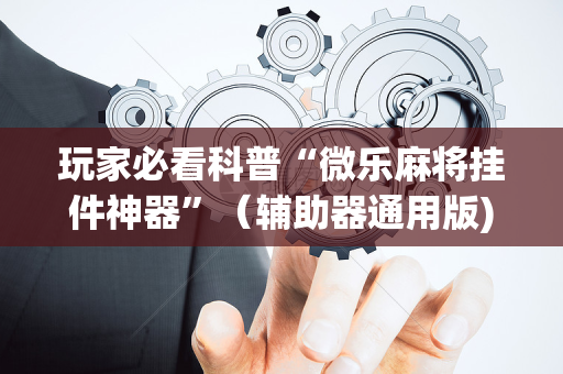 玩家必看科普“微乐麻将挂件神器”（辅助器通用版)
