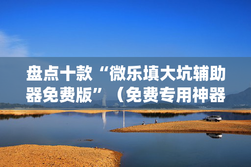 盘点十款“微乐填大坑辅助器免费版”（免费专用神器)
