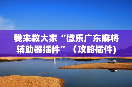 我来教大家“微乐广东麻将辅助器插件”（攻略插件)