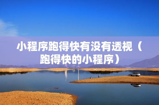 小程序跑得快有没有透视（跑得快的小程序）