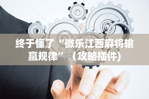 终于懂了“微乐江西麻将输赢规律”（攻略插件)