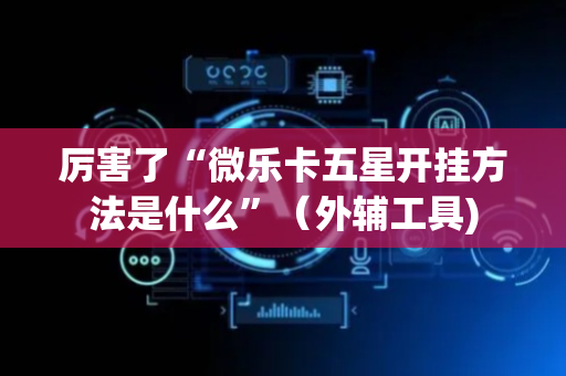 厉害了“微乐卡五星开挂方法是什么”（外辅工具)