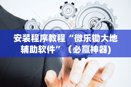 安装程序教程“微乐锄大地辅助软件”（必赢神器)