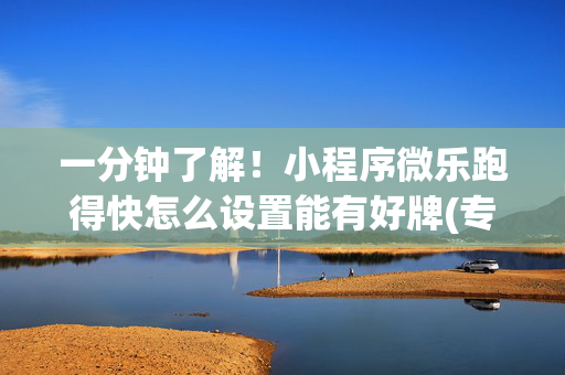 一分钟了解！小程序微乐跑得快怎么设置能有好牌(专用神器下载)