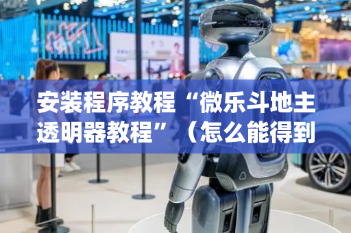 安装程序教程“微乐斗地主透明器教程”（怎么能得到好牌)