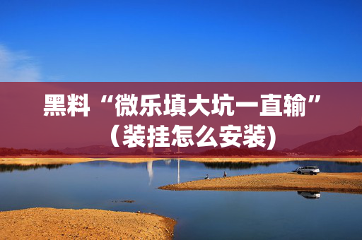 黑料“微乐填大坑一直输”（装挂怎么安装)