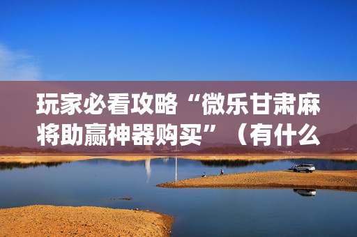 玩家必看攻略“微乐甘肃麻将助赢神器购买”（有什么规律)