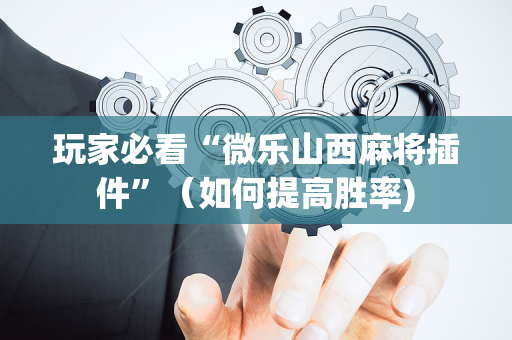 玩家必看“微乐山西麻将插件”（如何提高胜率)