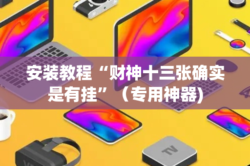 安装教程“财神十三张确实是有挂”（专用神器)