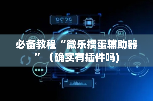必备教程“微乐掼蛋辅助器”（确实有插件吗)