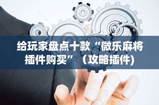 给玩家盘点十款“微乐麻将插件购买”（攻略插件)