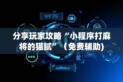 分享玩家攻略“小程序打麻将的猫腻”（免费辅助)