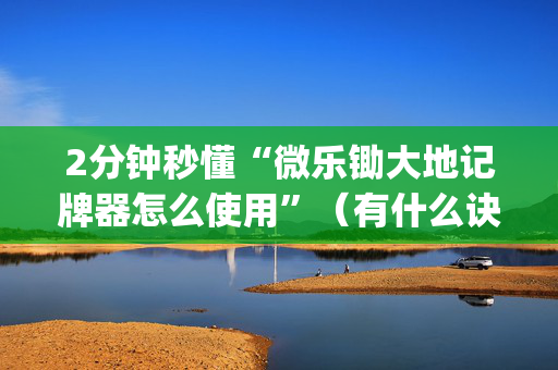 2分钟秒懂“微乐锄大地记牌器怎么使用”（有什么诀窍)
